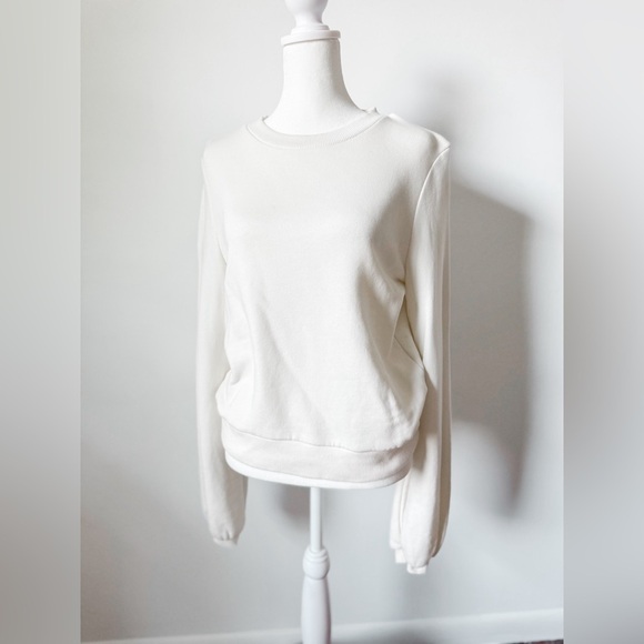 A New Day Bubble Sleeve Cozy Crewneck - Picture 1 of 8